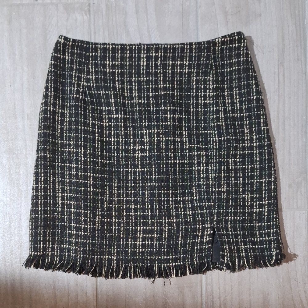Like New Christian Siriano Tweed Skirt